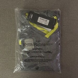 Gray and Yellow Men's athletic shirt